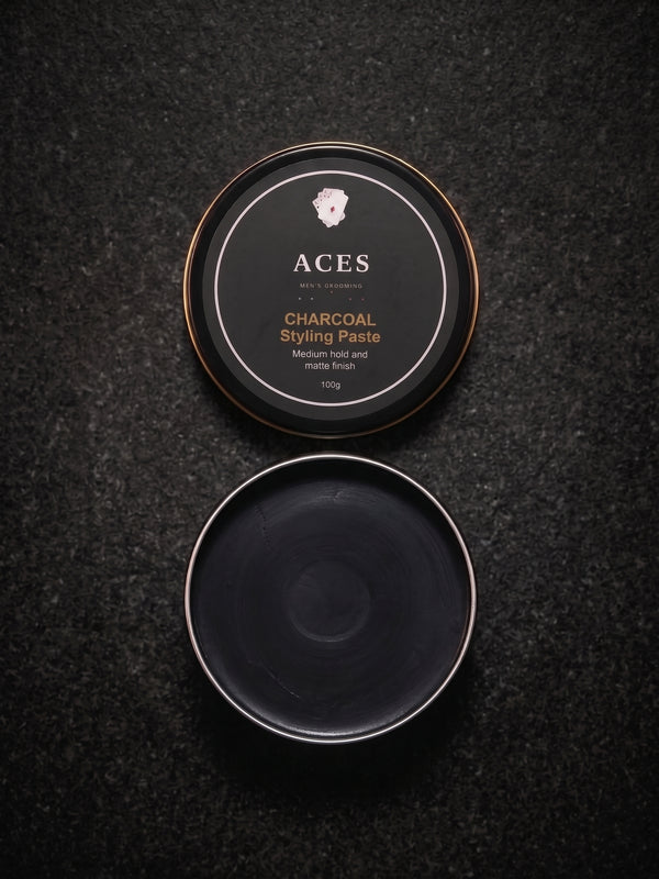 Charcoal Styling Paste — Aces Men's Grooming | alternate view